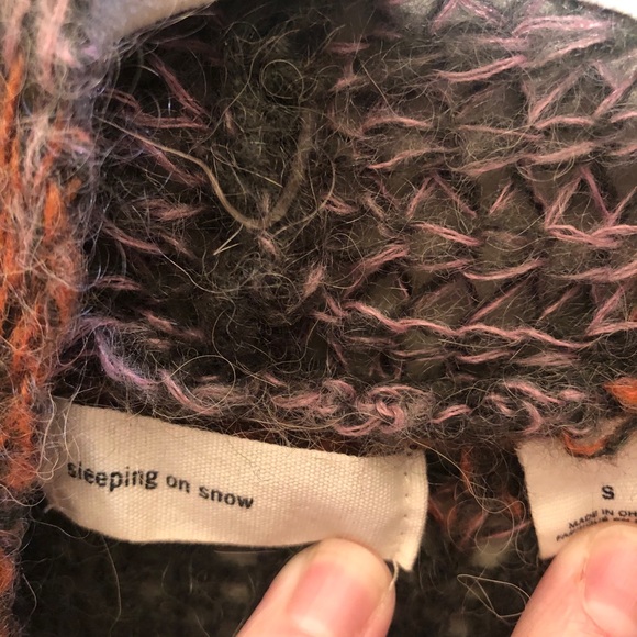 Anthropologie Ombré Green, Blue, Orange Cardigan - Picture 5 of 5